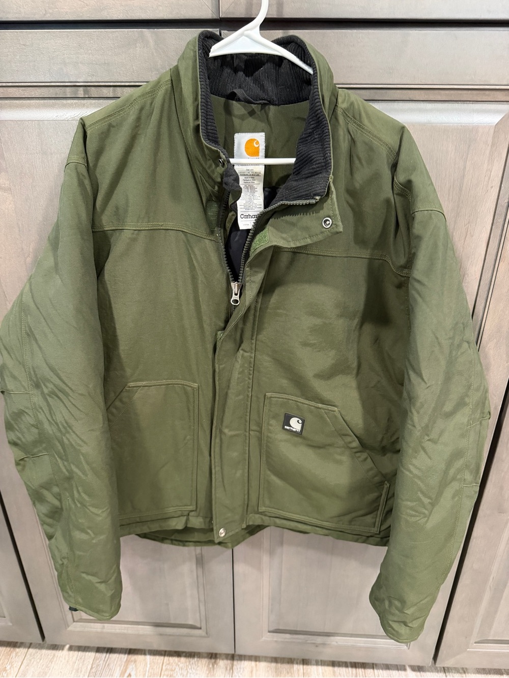 Carhartt Olive Green Heavy-Duty Field Jacket